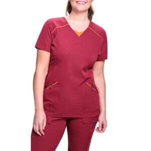 Helly Hansen Womens Medium Workwear Fooler V Neck Back Pleat Scrub Top